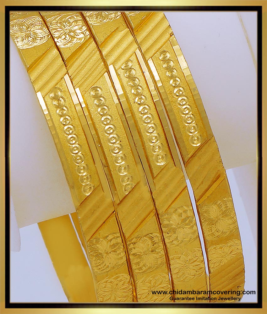 BNG637 - 2.4 Size South Indian Jewellery Daily Wear Bangles Online Shopping