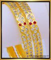 BNG648 - 2.8 Beautiful Look Impon Gold Stone Bangles Design 
