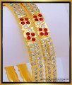 BNG650 - 2.8 Sparkling White Stone Impon Bangles for Women 