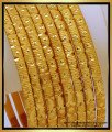BNG657 - 2.8 Size South Indian Jewellery Plain Bangles Set for Wedding