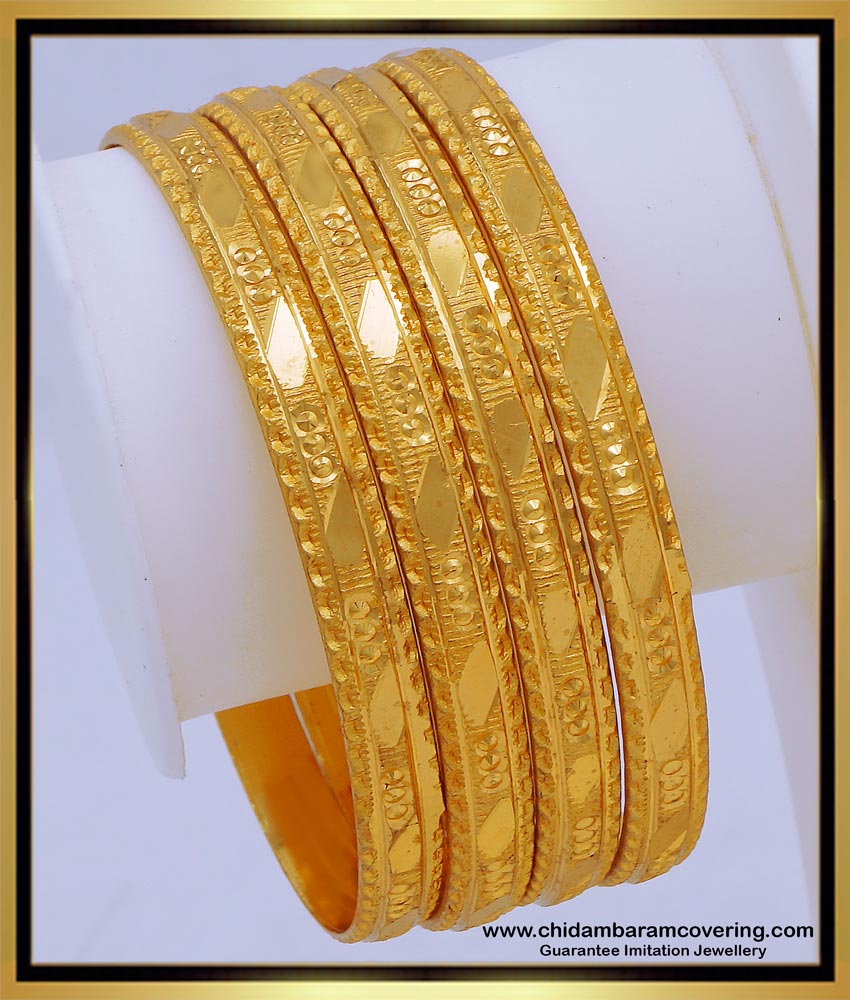 BNG661 - 2.8 Size Gold Model Covering Bangles Online Shopping