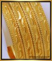 BNG662 - 2.6 Size Gold Design Chidambaram Covering Bangles Set
