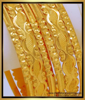 BNG663 - 2.4 Size South Indian Bridal Jewellery Bangle Designs