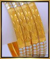BNG666 - 2.8 Size Latest White Rhodium Gold Design Bangles Set 