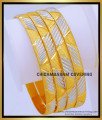 BNG676 - 2.8 Size Unique White Gold Bangles Designs for Ladies