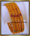 BNG687 -2.8 Size Premium Quality Temple Bangles Set for Women 