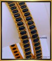 BNG691 -2.8 Size First Quality Traditional Black Kemp Stone Temple Bangles Set 