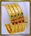 BNG713 - 2.4 Size Gold Look Forming Gold Bangles Set for Women