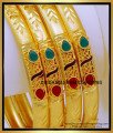 BNG713 - 2.4 Size Gold Look Forming Gold Bangles Set for Women