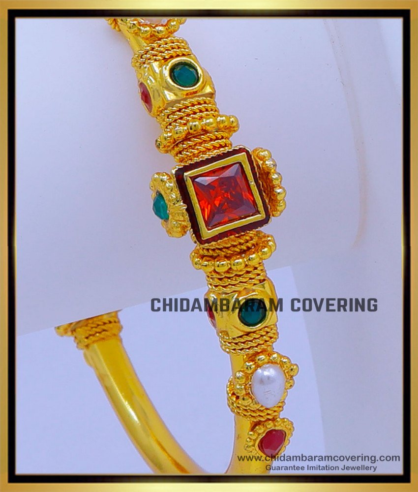 BNG714 -2.8 Size Gold Plated Screw Open Single Bangle for Daily Use