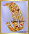 BNG716 - 2.8 Size Attractive Gold Plated Stone Bangles for Ladies 