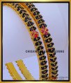 BNG718 - 2.8 Size First Quality Gold Plated Black Ad Stone Bangles Design