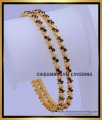 BNG720 - 2.8 Size Elegant One Gram Gold Thin Black Bangles Set Online