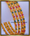 BNG721 -2.10 Size Premium Quality Ruby Emerald Stone Temple Bangles Set 