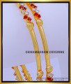 BNG724 - 2.4 Size Simple Gold Plated Stone Bangles For Daily Use