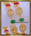 BNG732 - 2.6 Size Traditional Lakshmi Design Multi Stone Bangles Online