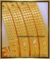BNG735 - 2.10 Size Bridal Wear Designer Gold Plated Bangles for Daily Use 