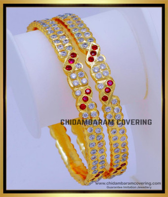 BNG740 - 2.10 Traditional Gold Bangles Design Impon Bangles Online Shopping