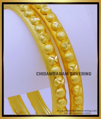 BNG741 - 2.6 Size Real Gold Look Gold Forming Bangles Design for Women  