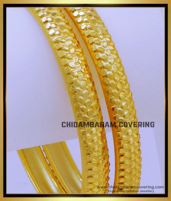 BNG743 - 2.6 Size Gold Forming Daily Wear Gold Bangles Design for Women 