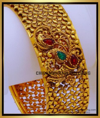 BNG748 -2.8 Size Premium Quality Traditional Antique Temple Kada Designs Online