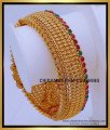 BNG751 -2.6 Size Wedding Lakshmi Design Crew Type Gold Antique Broad Bangles
