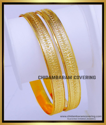 BNG753 - 2.8 Size Daily Wear Plain 1 Gram Gold Bangles for Women 