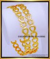 BNG756 - 2.6 Size Latest Heart Shape Daily Wear One Gram Gold Bangles