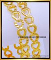BNG756 - 2.6 Size Latest Heart Shape Daily Wear One Gram Gold Bangles