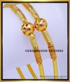 BNG757 - 2.6 Size 1 Gram Gold Bangles Daily Wear Simple Design Online