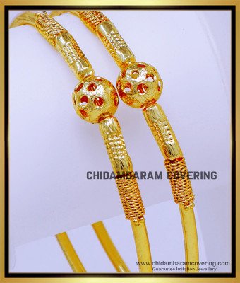 BNG757 - 2.10 Size 1 Gram Gold Bangles Daily Wear Simple Design Online