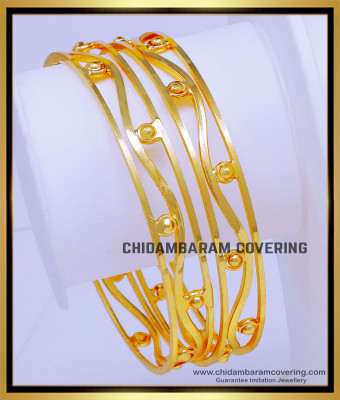 BNG758 - 2.6 Size Latest Daily Wear 1 Gram Gold Plated Bangles for Women