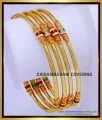 BNG766 - 2.6 Size Beautiful One Gram Gold Plated Enamel Bangles Set Online
