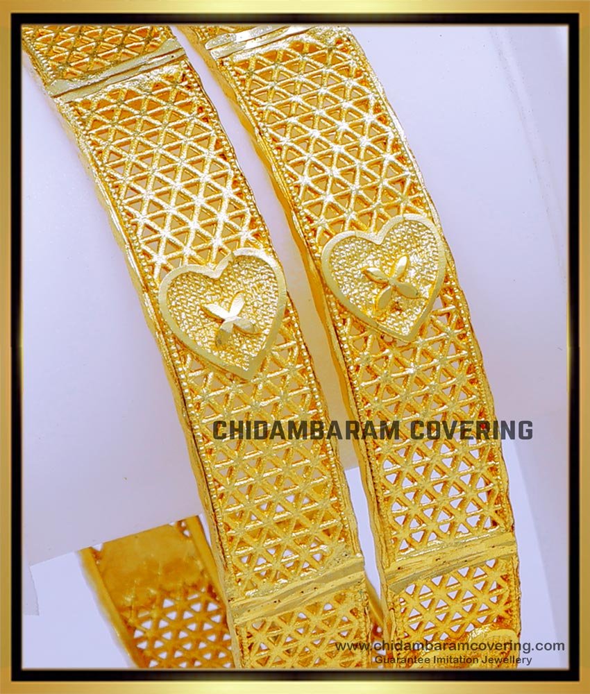 BNG769 - 2.6 Size Wedding Bangles Daily Wear 1gm Gold Plated Bangles 
