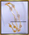 BNG776 - 2.8 Size Unique Light Weight Diamond White Stone Bangles
