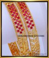 BNG778 - 2.6 Size Latest Ruby Diamond Bangles Designs for Wedding