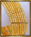 BNG789 - 2.4 Bridal Wear Gold Bangles Design 8 Pieces Set Bangles