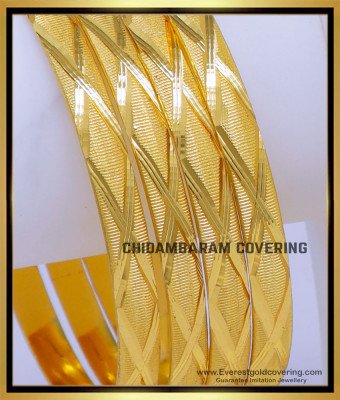 BNG791 - 2.4 Size Traditional Bangles Design 4 Pieces Set Bangles 