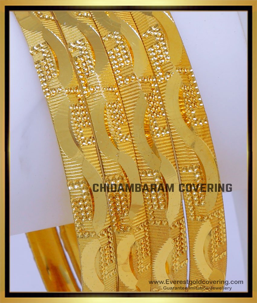 BNG796 - 2.8 Latest Gold Bangles Designs for Daily Use Online
