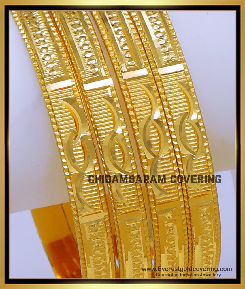 BNG798 - 2.10 Best Gold Bangles Designs for Daily Wear Online 