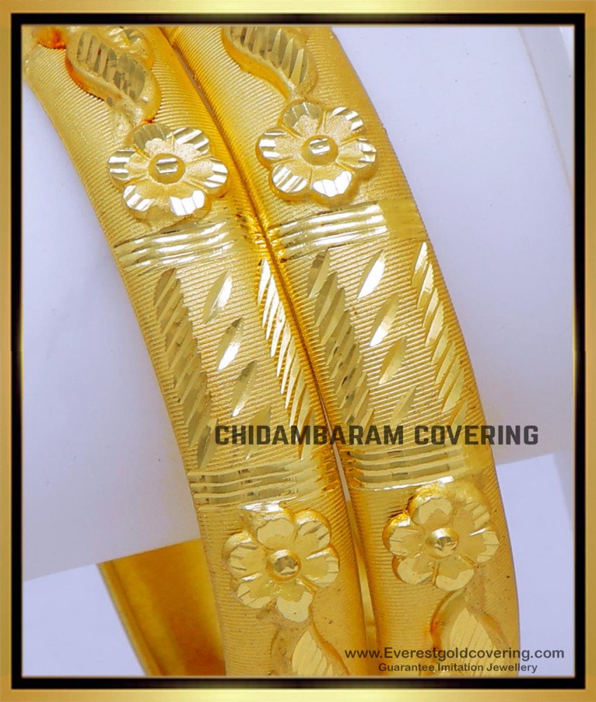 BNG801 - 2.10 Size One Gram Gold Forming Jewellery Bangles Design