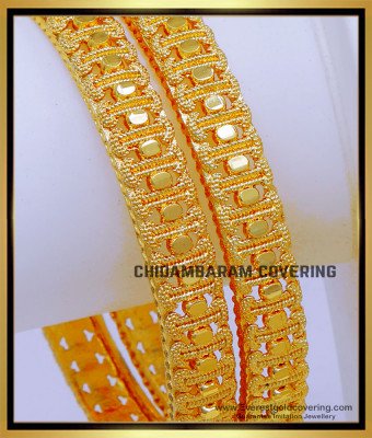 BNG802 - 2.10 Size Latest Daily Wear Gold Plated Bangles Design