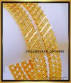 BNG803 - 2.6 Size Bridal Wear Gold Design 1 Gram Gold Bangles Set