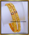 BNG806 - 2.10 Flower Model Forming Gold Bangles Design for Bridal