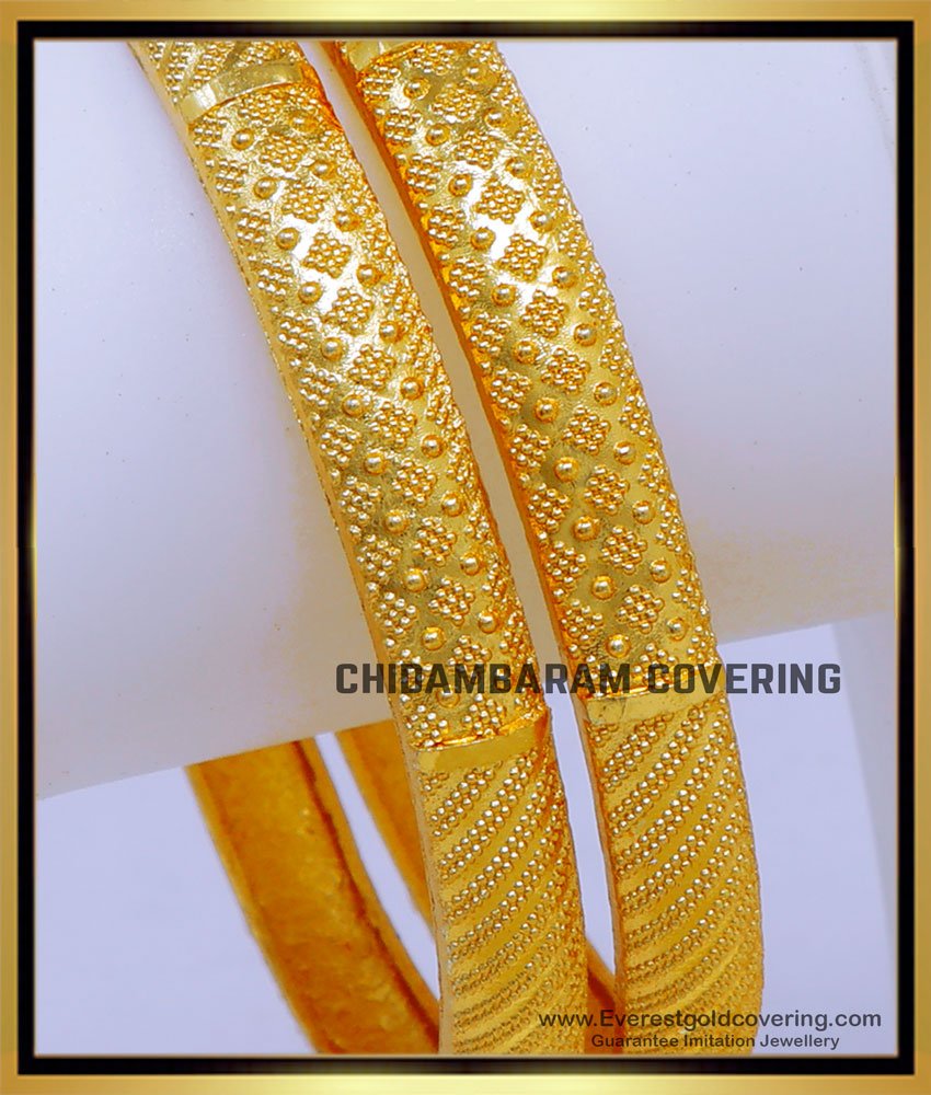 BNG807 - 2.10 Gold Bangles Design Women Daily Use Forming Bangles 