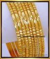 BNG820 - 2.4 Simple Thin Daily Use Plain Gold Bangle Design Latest