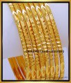 BNG822 - 2.6 Traditional Gold Design Thin Set Of 8 Bangles Online