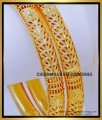 BNG823 - 2.8 Size Gold Pattern Gold Plated Bangles for Daily Use