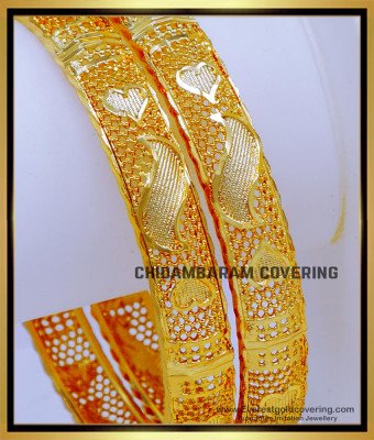 BNG824 - 2.10 Real Gold Design First Quality 1gm Gold Plated Bangles