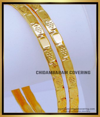 BNG826 - 2.6 Gold Design Gold Plated Daily Use Pure Impon Bangles